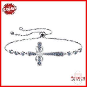 925 Sterling Silver Infinity Link Bracelet with Birthstone for Women